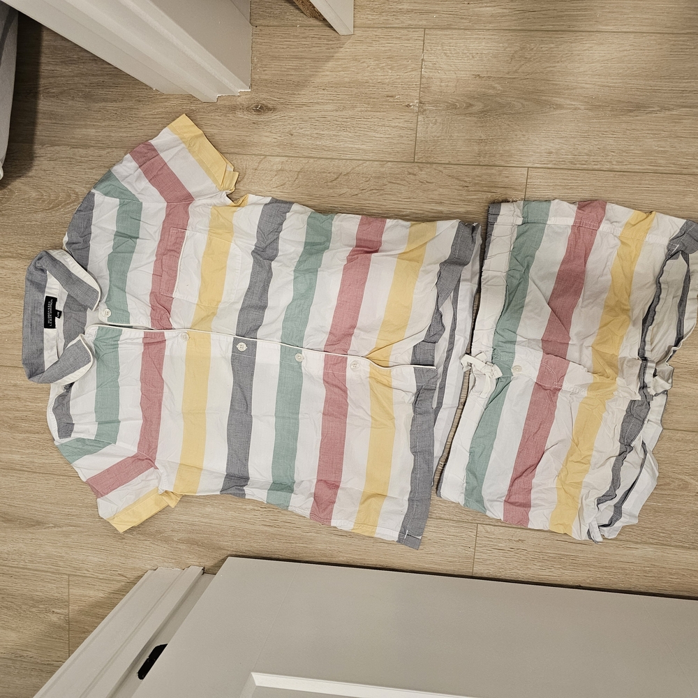 Striped Multicolor Women's Pajama Set